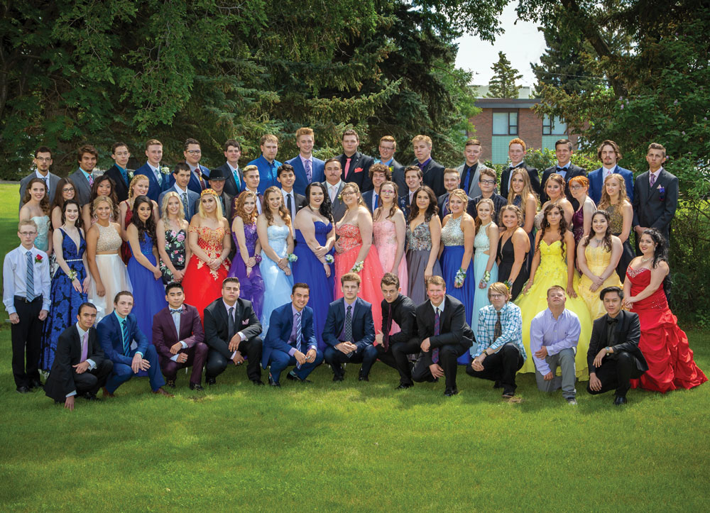 Graduating class of Willow Creek Composite High School Claresholm Local Press